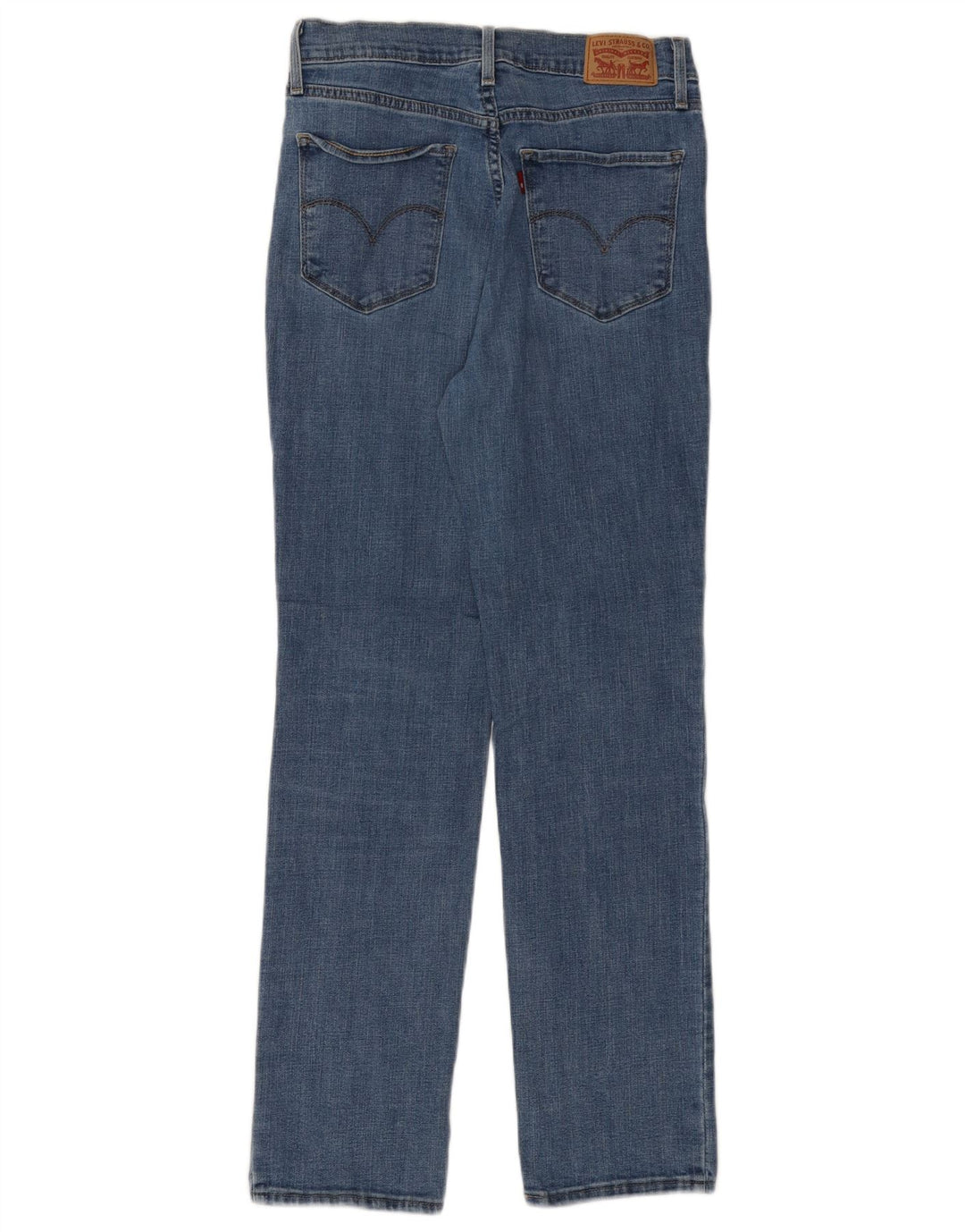 LEVI'S Womens 724 High Rise Straight Jeans W29 L30 Blue Cotton