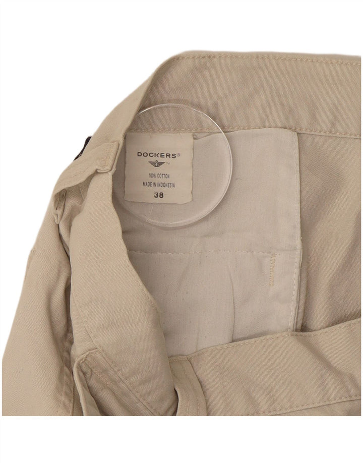 DOCKERS Mens Cargo Shorts W38 XL  Beige Cotton