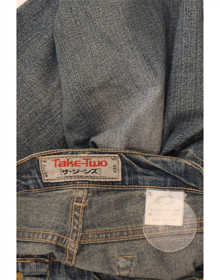 Take Two Womens Straight Jeans Size 27 W27 L30 Blue Cotton
