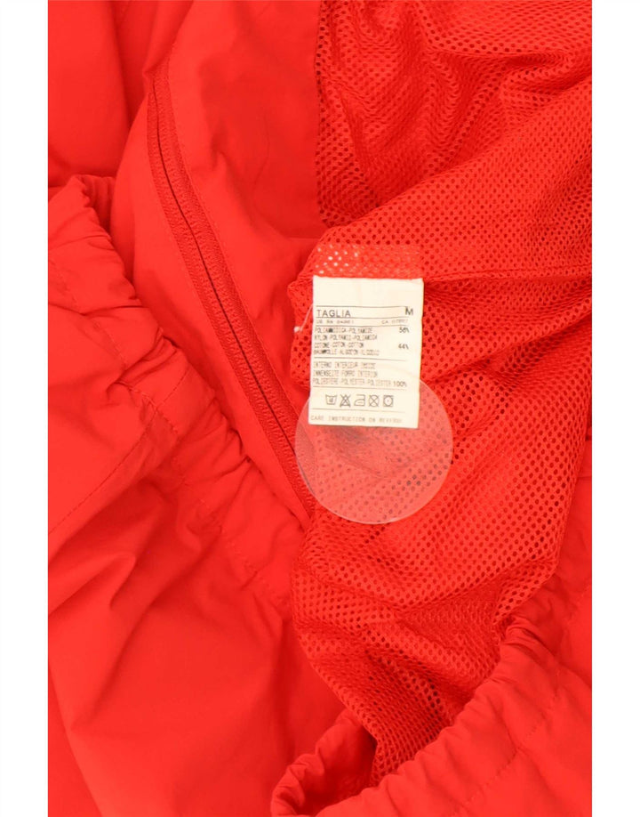 Sisley Mens Rain Jacket UK 38 Medium Red Polyamide