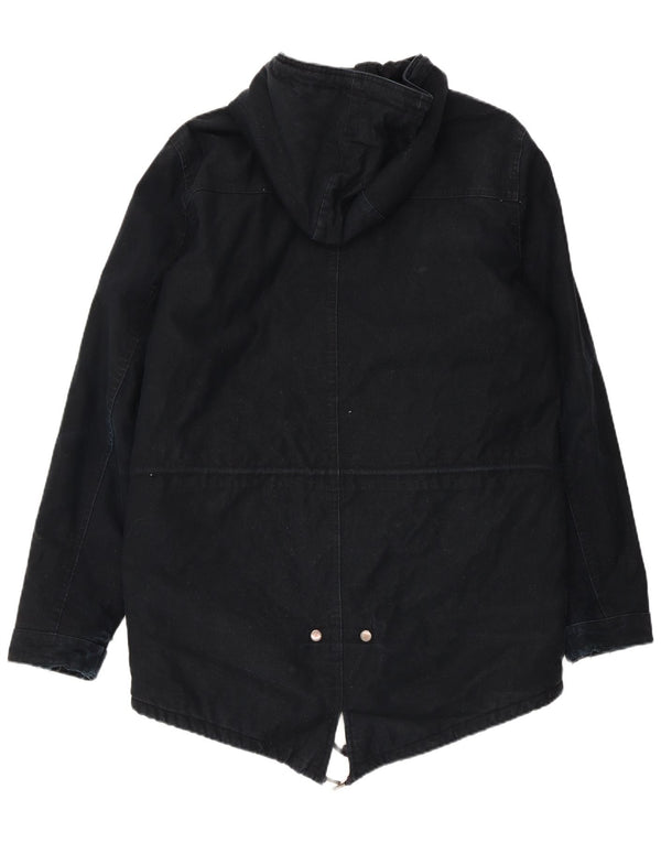 Carhartt Mens Hooded Parka Jacket UK 40 Large Navy Blue Nylon