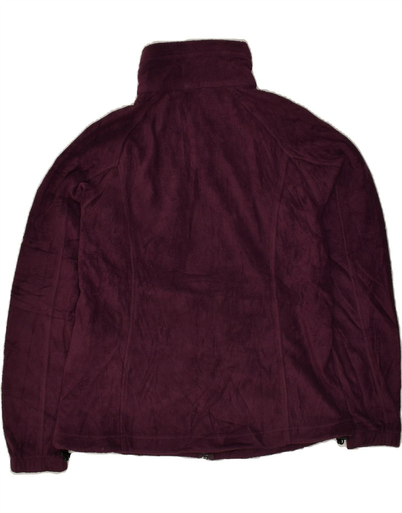 COLUMBIA Womens Fleece Jacket UK 18 XL Burgundy Polyester | Vintage Columbia | Thrift | Second-Hand Columbia | Used Clothing | Messina Hembry 