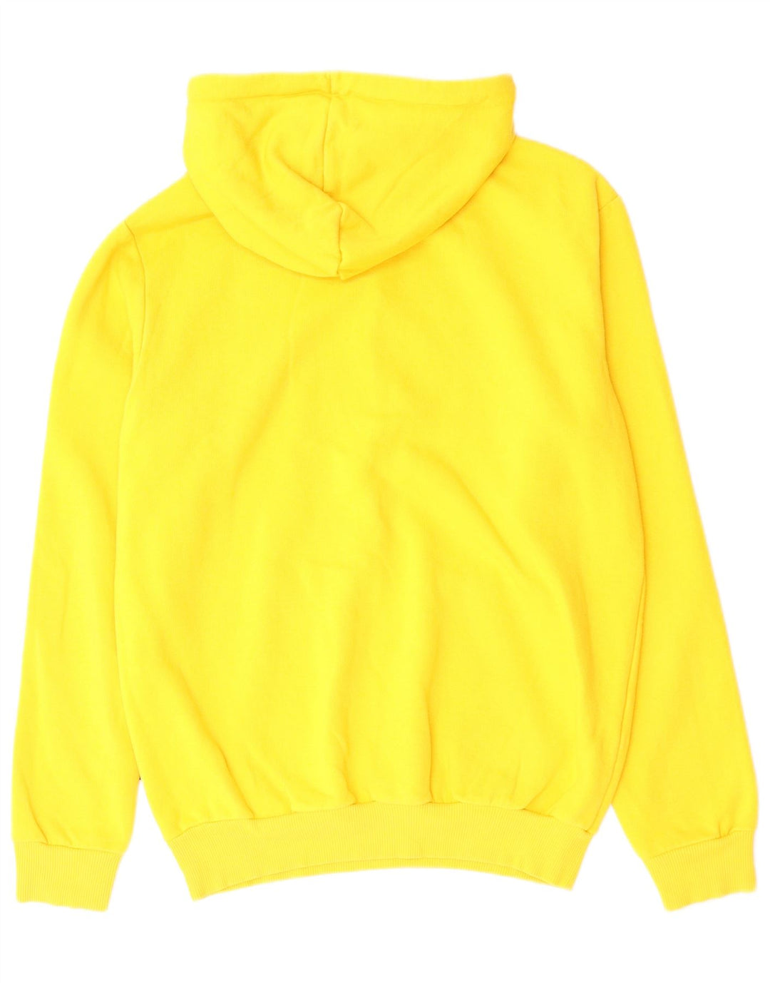 PUMA Mens Graphic Hoodie Jumper Small Yellow Cotton
