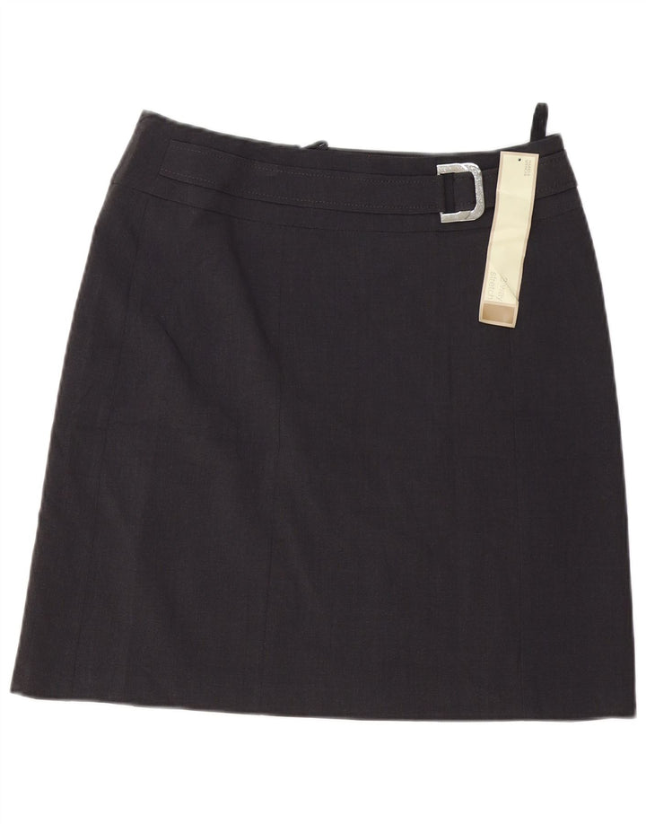 Marks & Spencer Womens A-Line Skirt UK 12 Medium W32  Grey Polyester