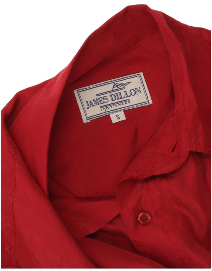 James Dillon Mens Short Sleeve Shirt Small Red