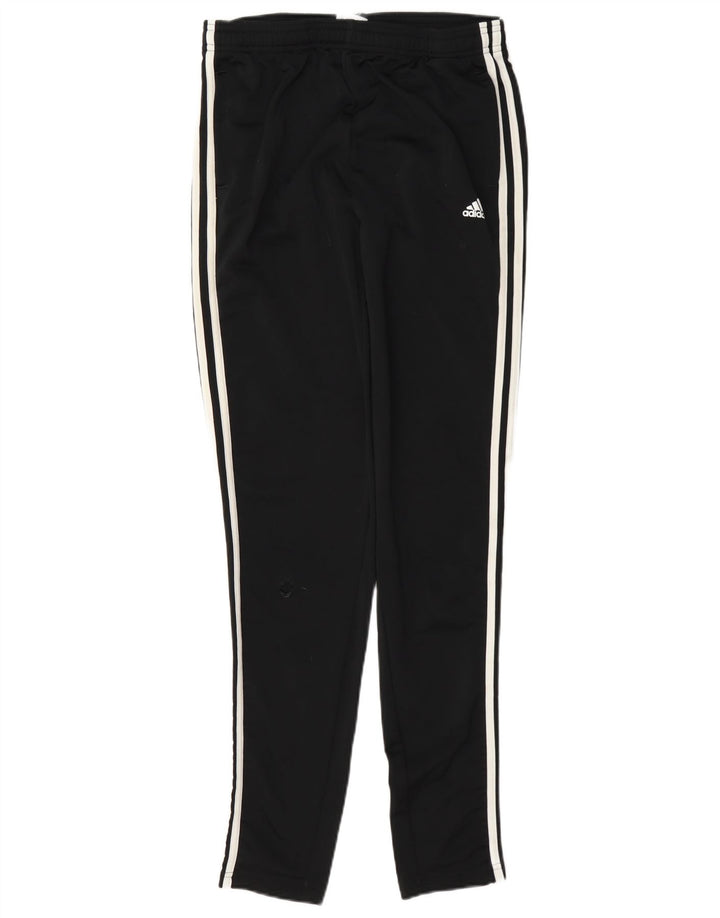 Adidas Boys Tracksuit Trousers 15-16 Years Black Polyester