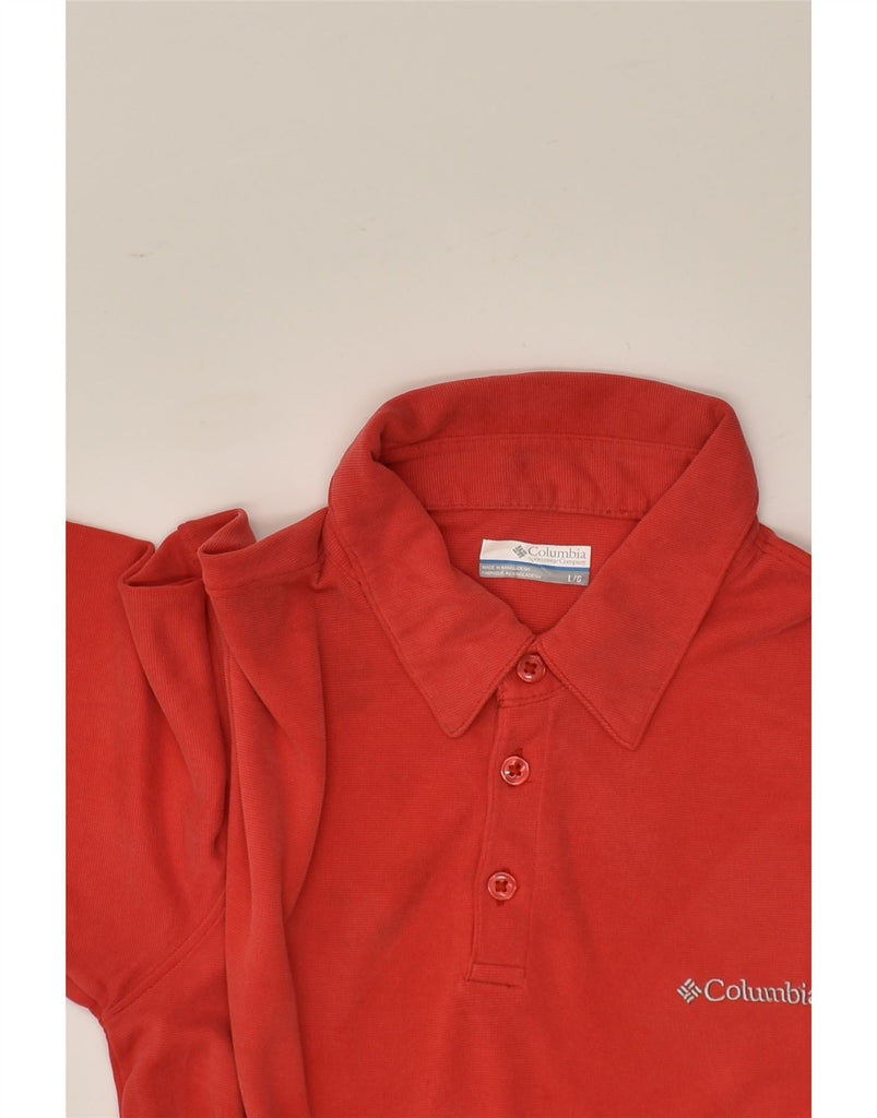 COLUMBIA Mens Polo Shirt Large Red Modal | Vintage Columbia | Thrift | Second-Hand Columbia | Used Clothing | Messina Hembry 