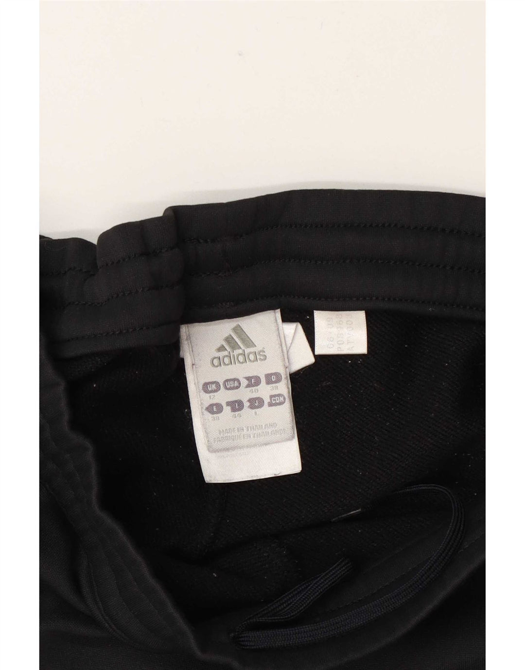 Adidas Womens Tracksuit Trousers UK 12 Medium Black Polyester