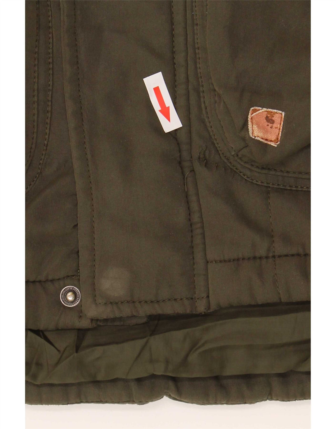 Jack & Jones Mens Hooded Windbreaker Jacket UK 38 Medium Khaki Polyester