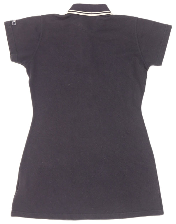 Reebok Womens Polo Dress UK 12 Medium Navy Blue Polyester