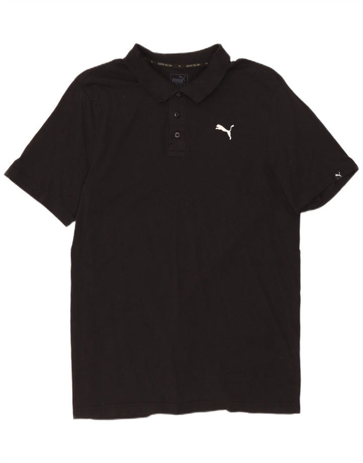 PUMA Mens Polo Shirt Large Black