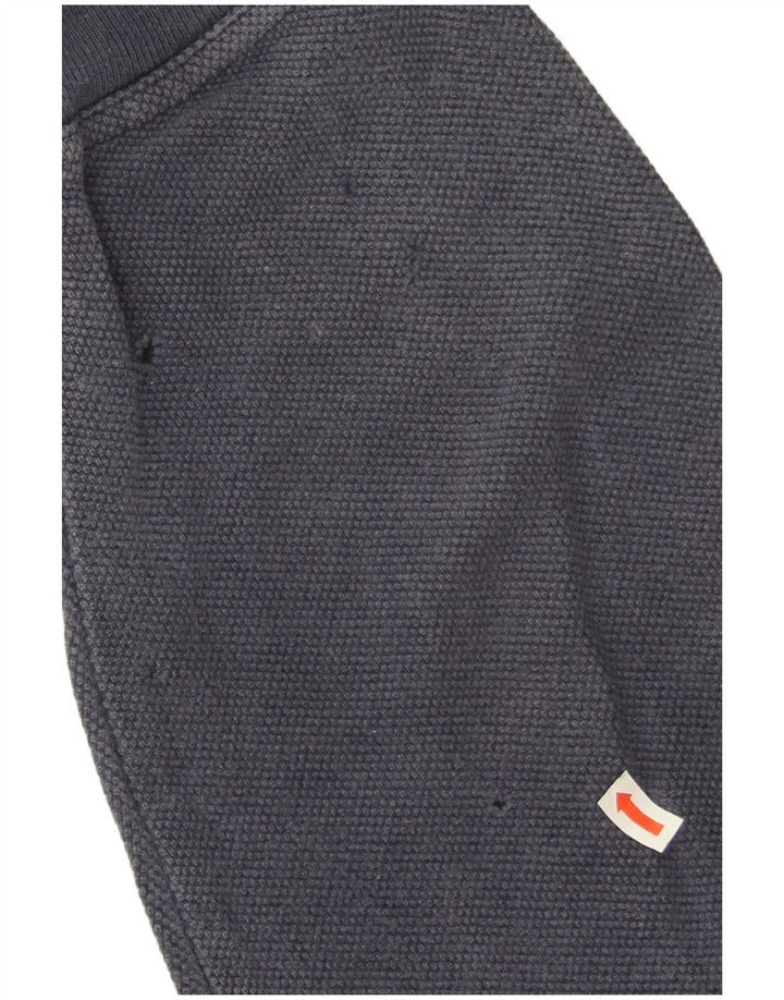 Ellesse Mens Italia Graphic Sweatshirt Jumper Medium Navy Blue Colourblock