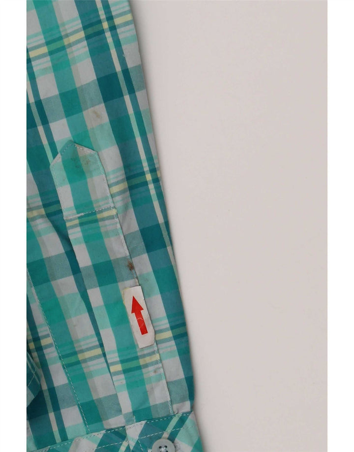 The North Face Womens Shirt UK 10 Small Green Check Nylon