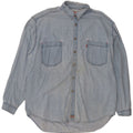 Levi's Mens Denim Shirt XL Blue Cotton