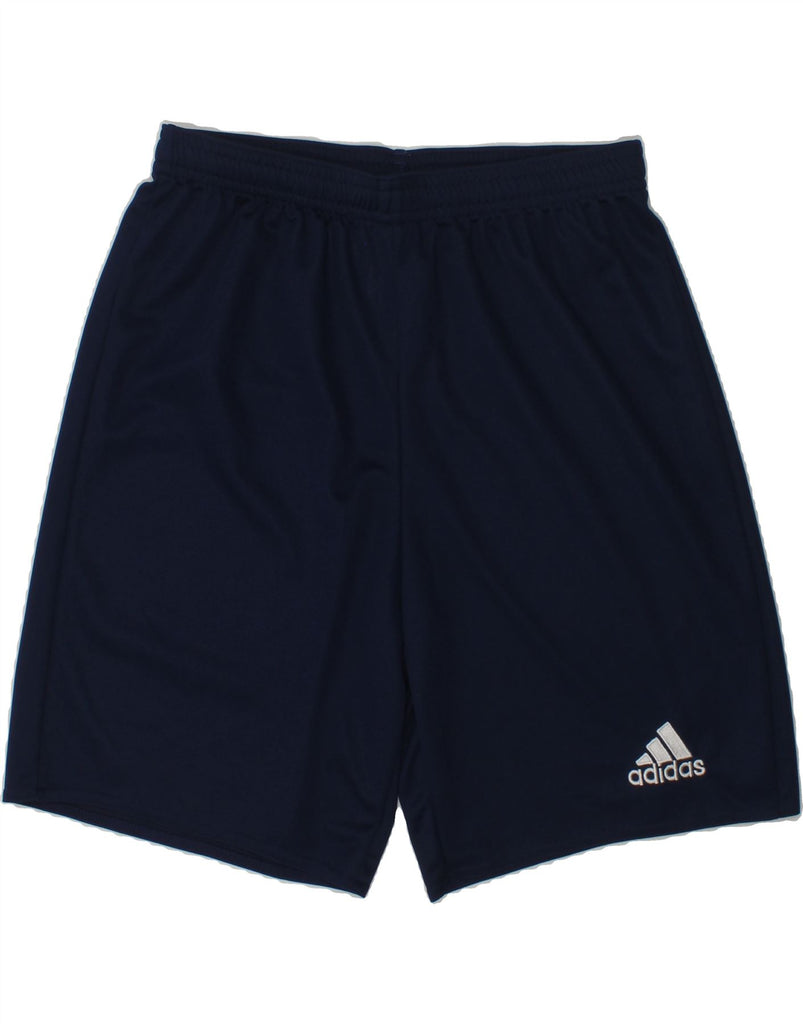 ADIDAS Boys Climalite Sport Shorts 13-14 Years Navy Blue Polyester | Vintage Adidas | Thrift | Second-Hand Adidas | Used Clothing | Messina Hembry 