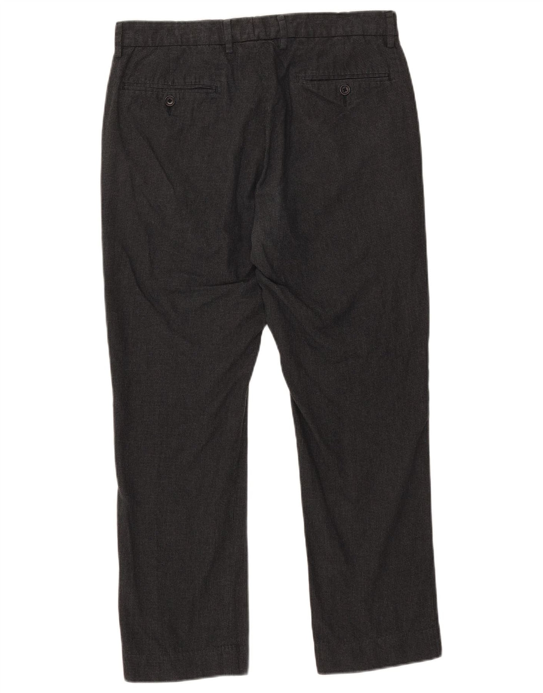 J. Crew Mens Slim Chino Trousers W32 L30 Grey Houndstooth Cotton