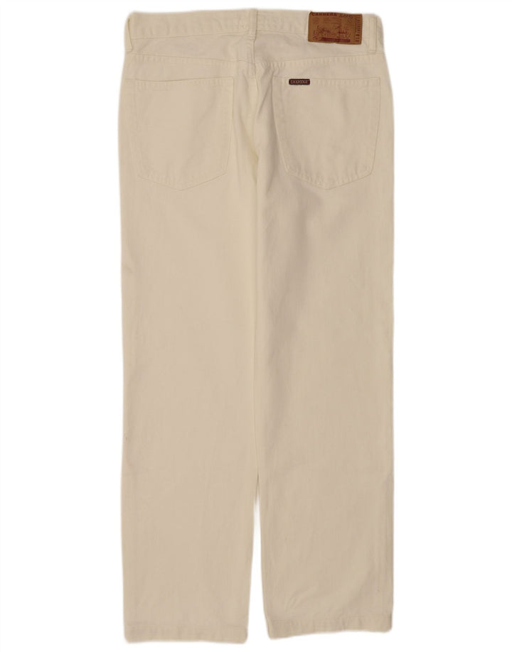 Carrera Mens Straight Jeans W34 L30 White Cotton