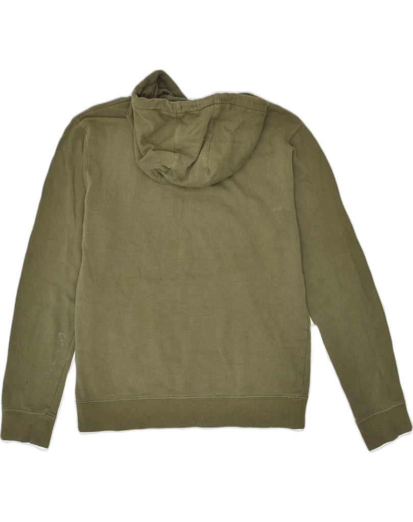 DC Mens Hoodie Jumper Small Khaki Cotton | Vintage DC | Thrift | Second-Hand DC | Used Clothing | Messina Hembry 