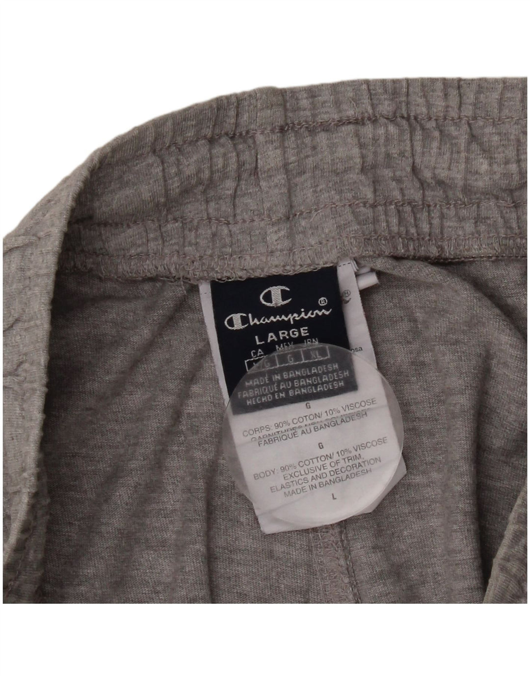 Champion Mens Sport Shorts Large  Grey Flecked Cotton