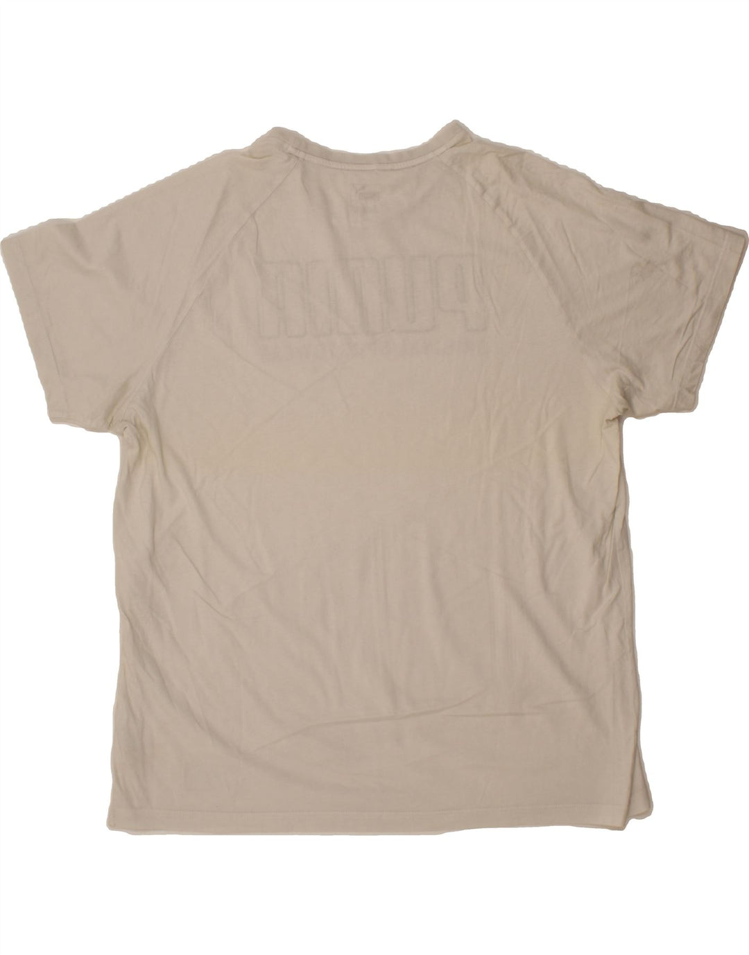 PUMA Mens Graphic T-Shirt Top 2XL White Cotton Vintage Puma and Second-Hand Puma from Messina Hembry 