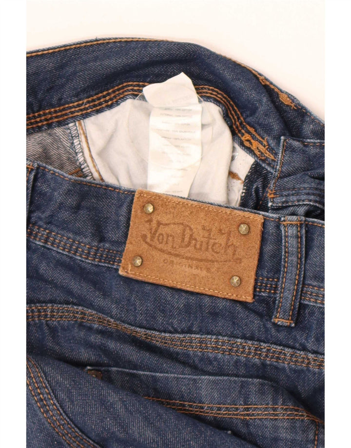 Von Dutch Mens Denim Shorts W29 Small Blue Cotton