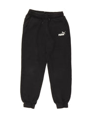 PUMA Boys Tracksuit Trousers Joggers 13-14 Years  Black Cotton