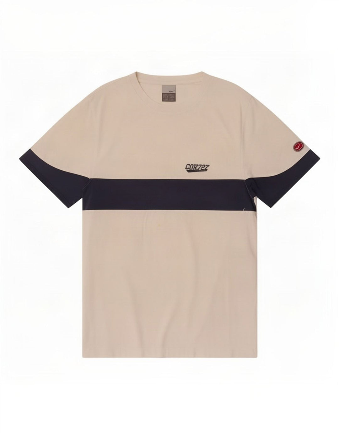 Nike Mens T-Shirt Top Medium White Colourblock