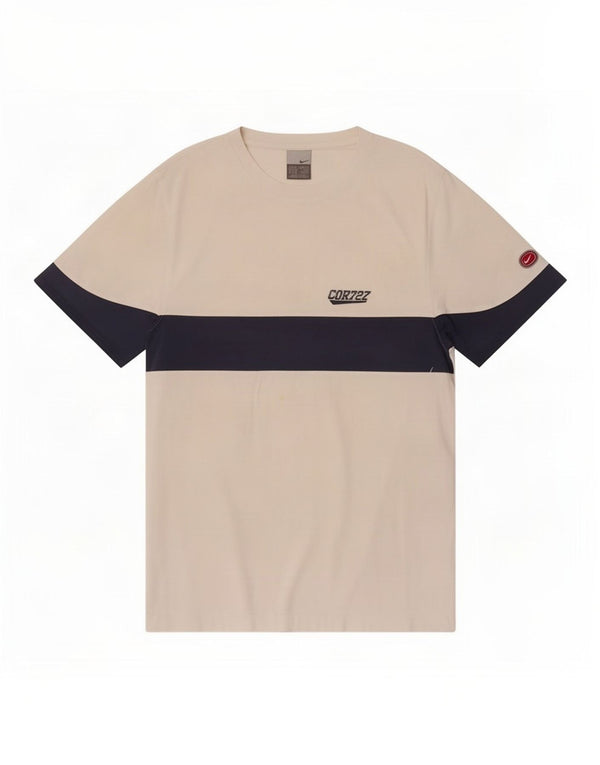 Nike Mens T-Shirt Top Medium White Colourblock
