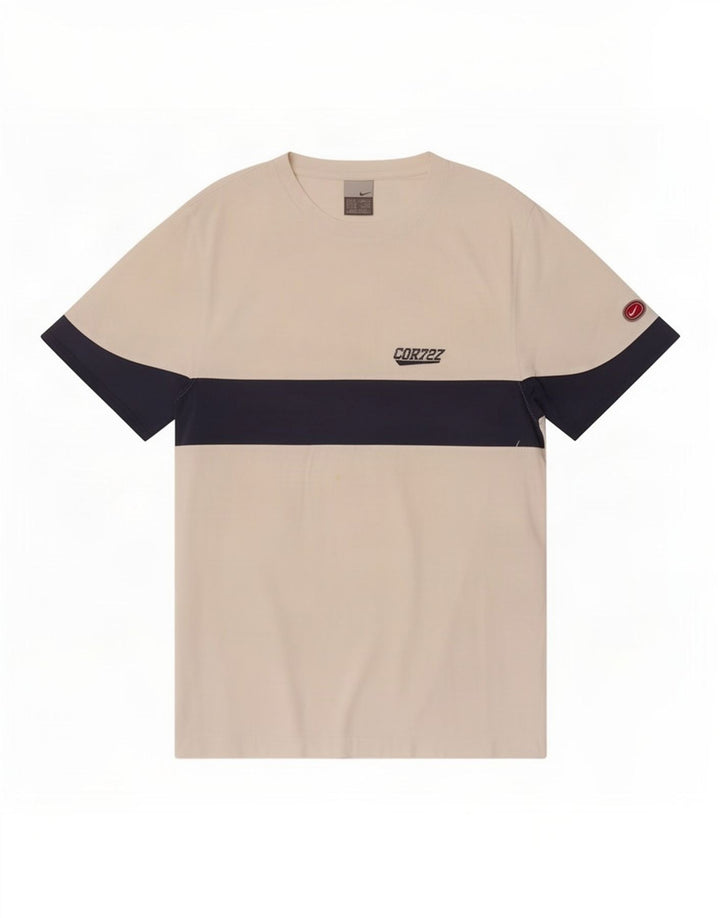 Nike Mens T-Shirt Top Medium White Colourblock