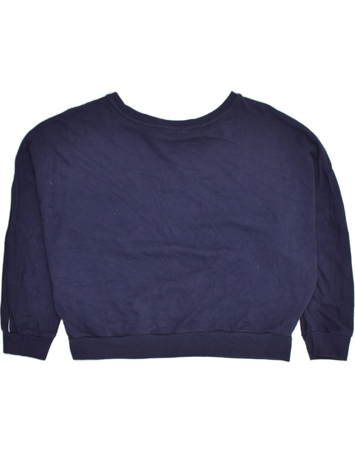 LEVI'S Womens Sweatshirt Jumper UK 14 Large Navy Blue Cotton | Vintage Levi's | Thrift | Second-Hand Levi's | Used Clothing | Messina Hembry 