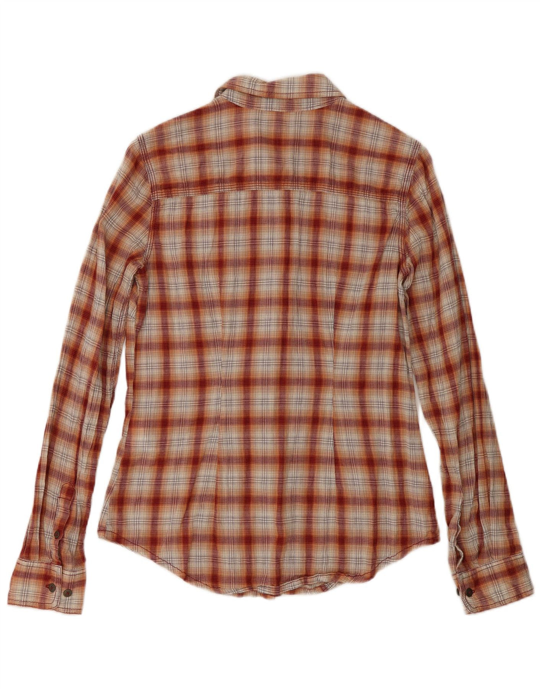 Carhartt Womens Flannel Shirt US 4/6 Small Red Check Cotton