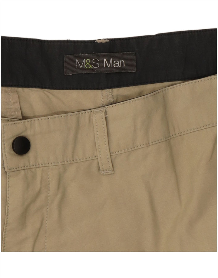 Marks & Spencer Mens Cargo Shorts W38 XL Beige