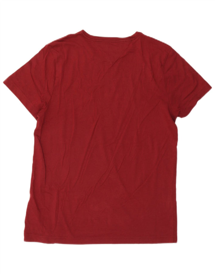 Tommy Hilfiger Mens Graphic T-Shirt Top Small Red Cotton