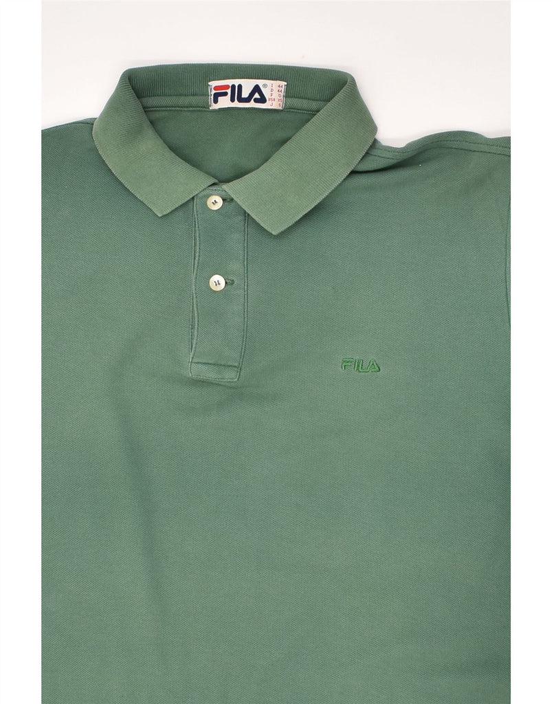 FILA Mens Polo Shirt IT 44 XS Green | Vintage Fila | Thrift | Second-Hand Fila | Used Clothing | Messina Hembry 