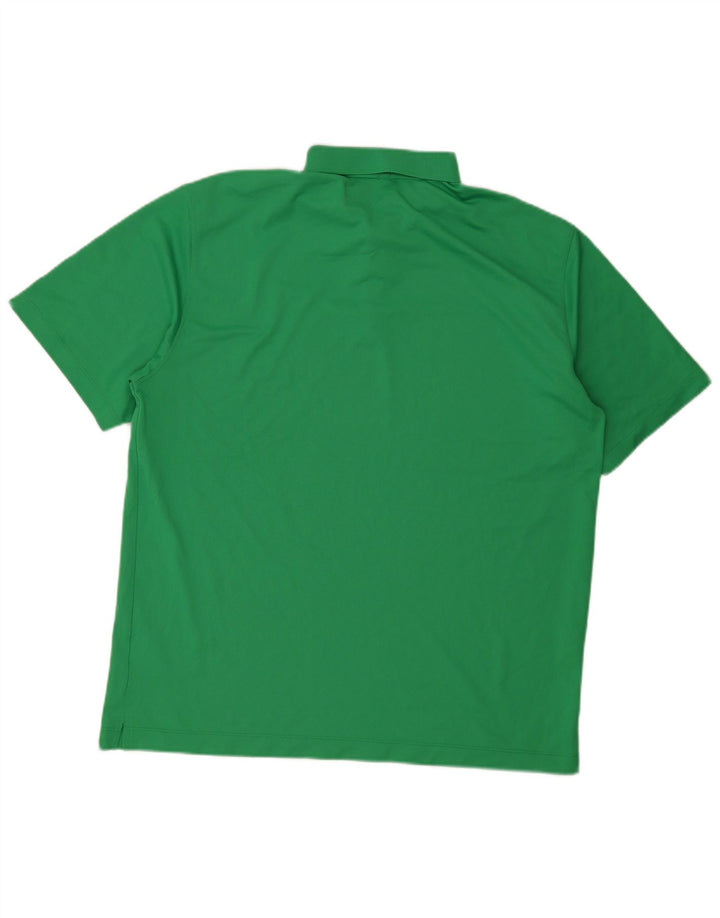NIKE Mens Dri Fit Polo Shirt XL Green Polyester