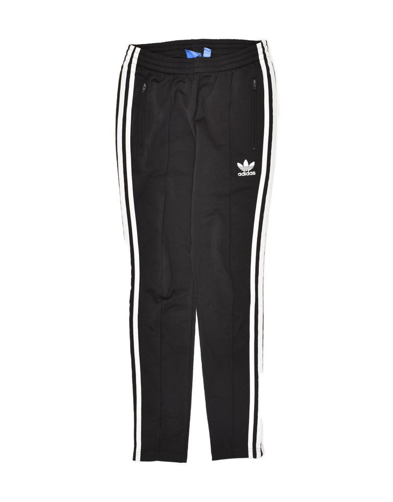 ADIDAS Womens Tracksuit Trousers Joggers UK 8 Small  Black Polyester | Vintage Adidas | Thrift | Second-Hand Adidas | Used Clothing | Messina Hembry 