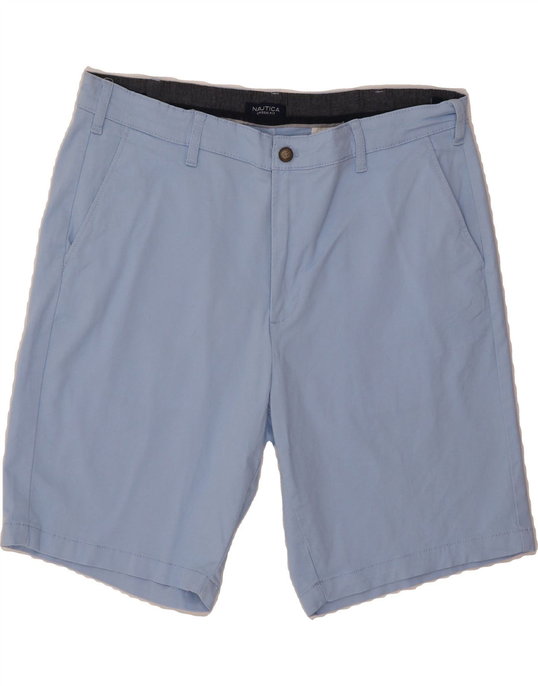 NAUTICA Mens Classic Fit Chino Shorts W36 Large Blue Vintage Nautica and Second-Hand Nautica from Messina Hembry 