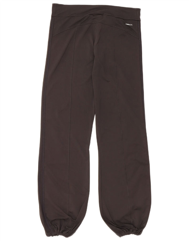 Adidas Womens Climalite Tracksuit Trousers Joggers UK 14 Medium Black