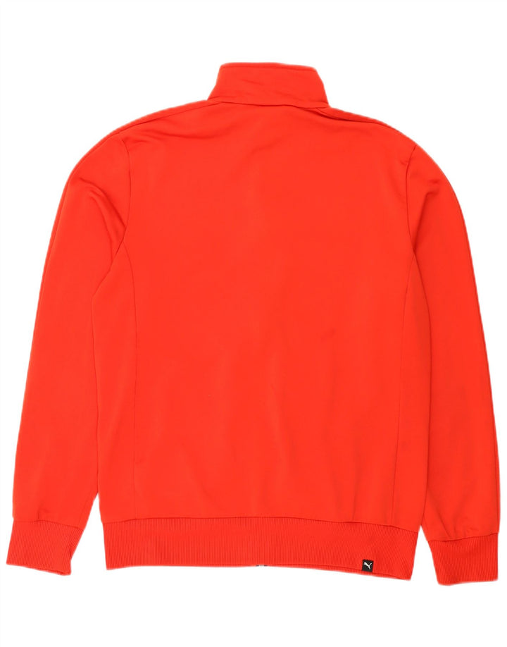 PUMA Mens Tracksuit Top Jacket Medium Red Polyester