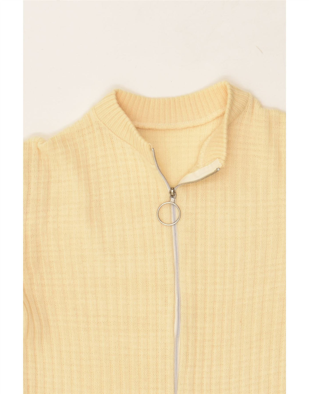 VINTAGE Womens Cardigan Sweater UK 10 Small Yellow | Vintage Vintage | Thrift | Second-Hand Vintage | Used Clothing | Messina Hembry 
