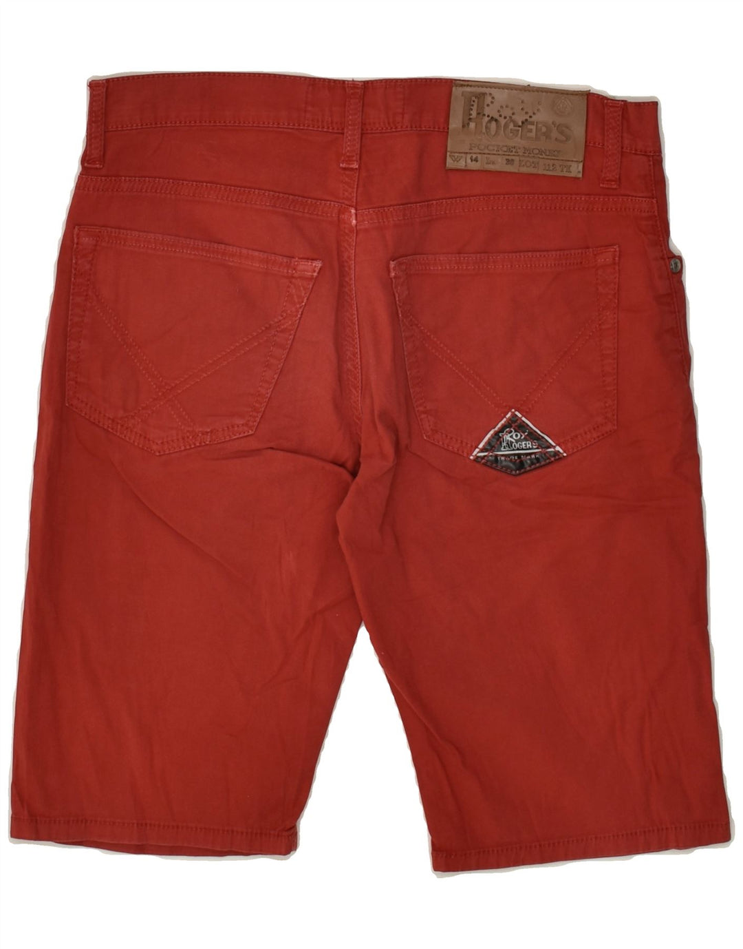 ROY ROGERS Womens Casual Shorts UK 14 Medium W28 Red Cotton Vintage Roy Rogers and Second-Hand Roy Rogers from Messina Hembry 