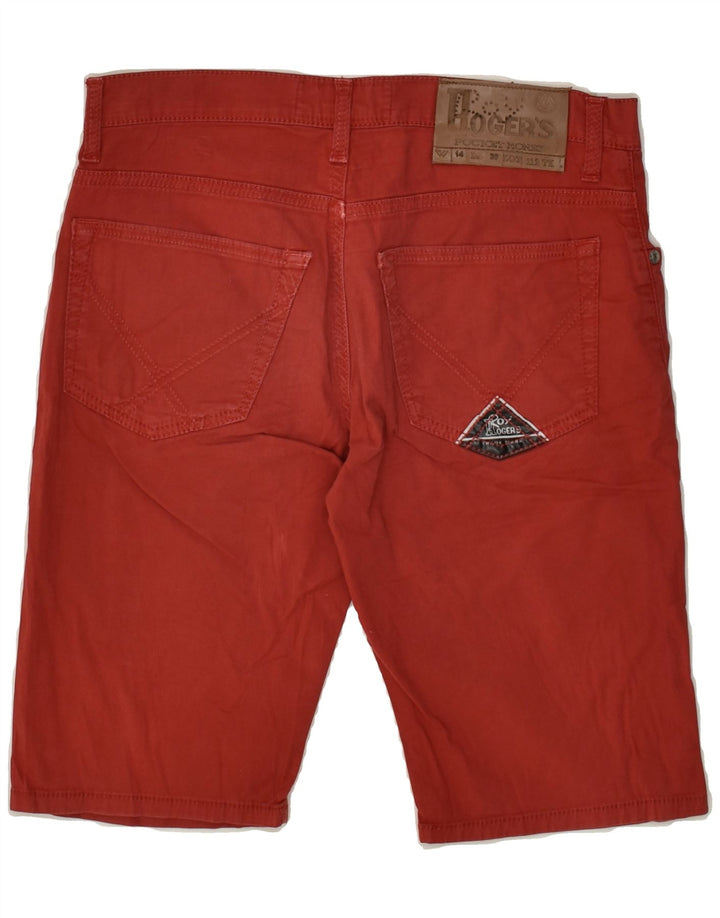 ROY ROGERS Womens Casual Shorts UK 14 Medium W28 Red Cotton Vintage Roy Rogers and Second-Hand Roy Rogers from Messina Hembry 