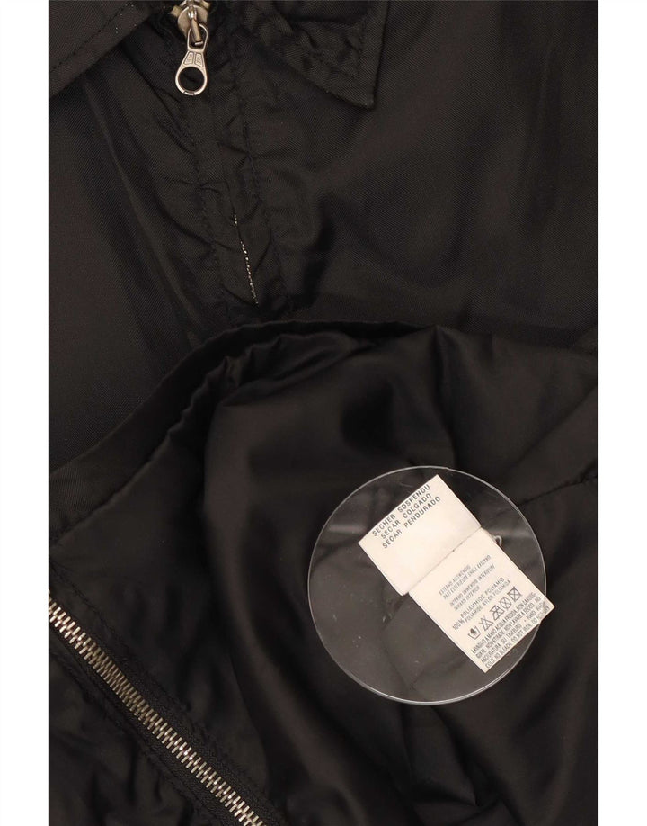 Benetton Womens Utility Jacket IT 44 Medium Black Polyamide