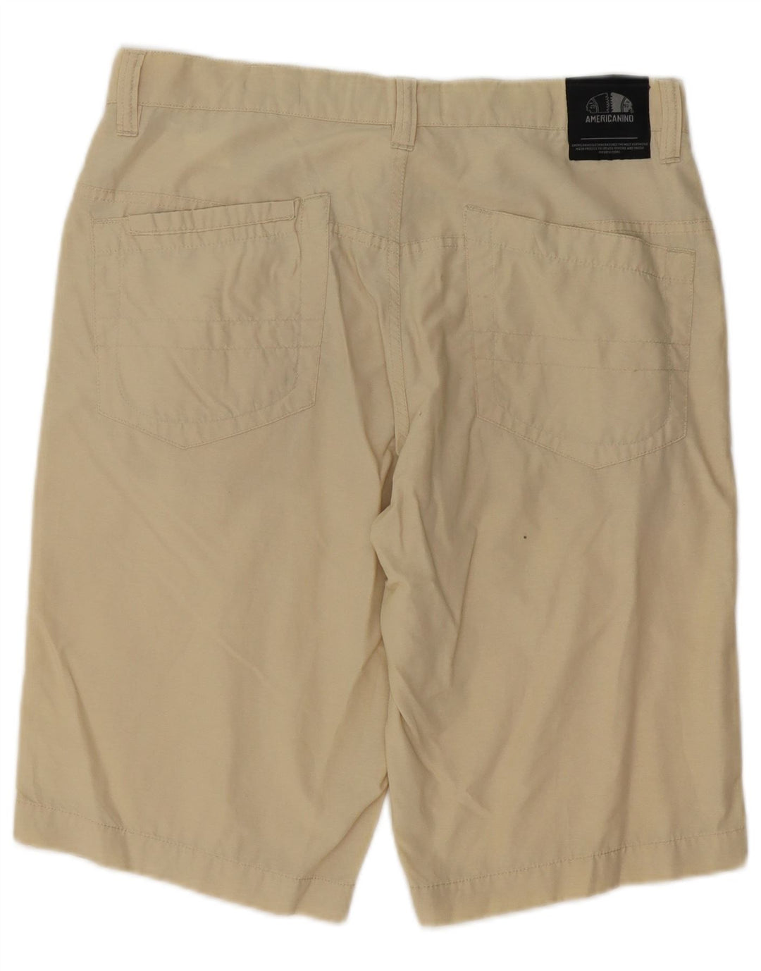 Americanino Mens Casual Shorts IT 48 Medium W32 Beige Cotton