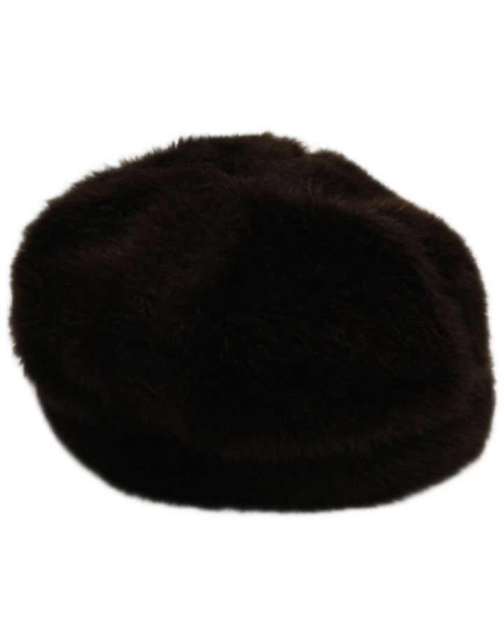 Jigsaw Womens Faux Fur Beret Hat One Size Brown