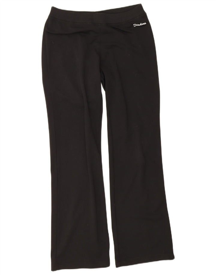 Diadora Womens Tracksuit Trousers UK 12 Medium  Black Polyester