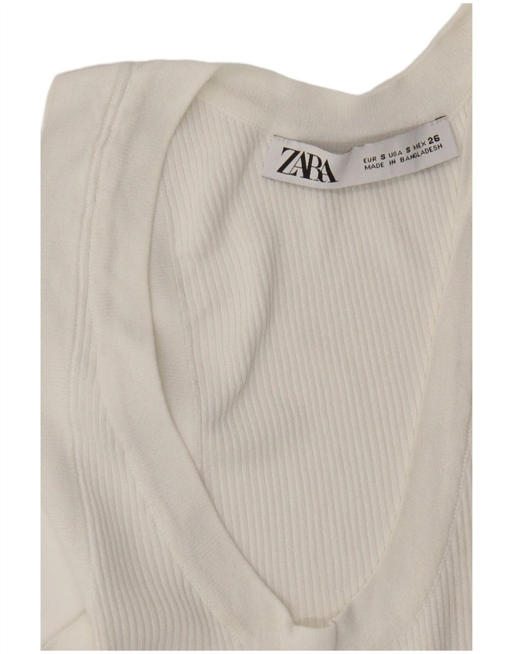 Zara Womens Vest Top Small White