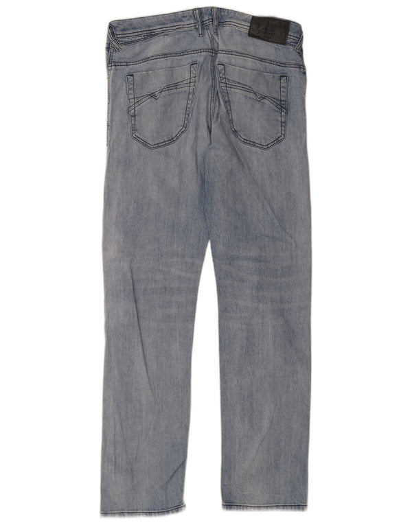 Diesel Mens Iakop Regular Slim Tapered Jeans W34 L32 Blue Cotton