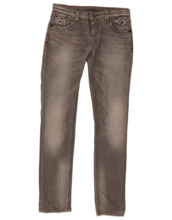 Tommy Hilfiger Girls Slim Jeans 11-12 Years W26 L28 Grey Cotton