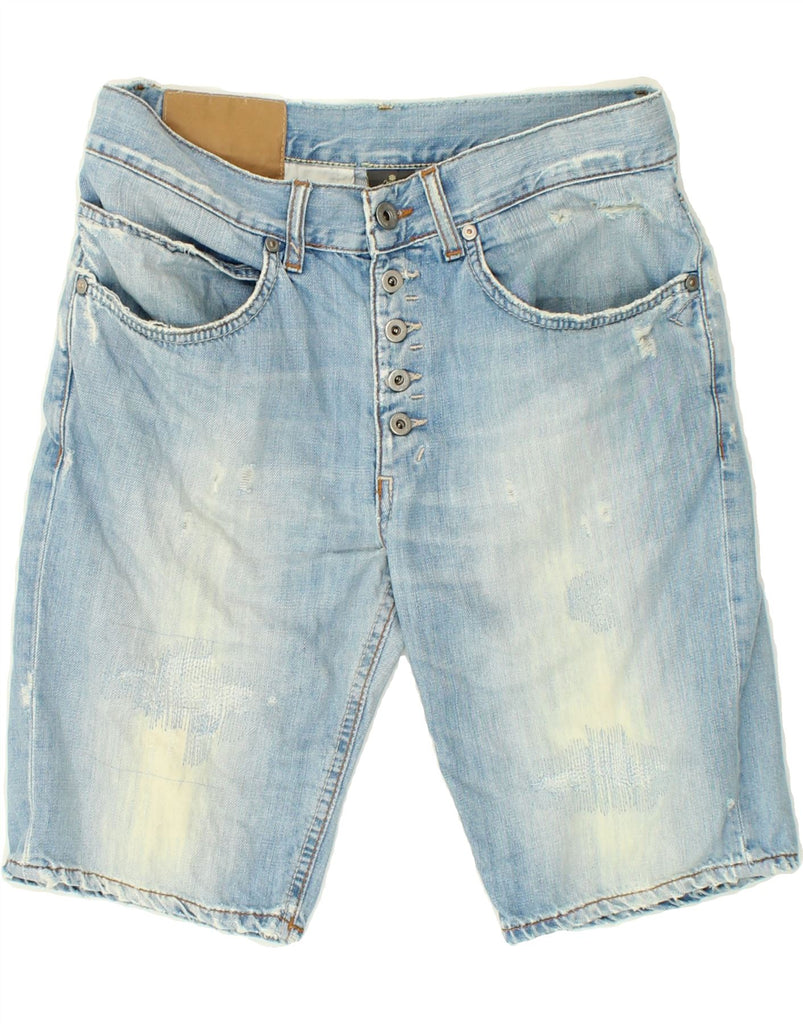 DONDUP Mens Distressed Denim Shorts W30 Medium  Blue | Vintage Dondup | Thrift | Second-Hand Dondup | Used Clothing | Messina Hembry 